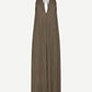 Dark Olive Green שמלת מקסי לנשים Sacille SAMSOE SAMSOE