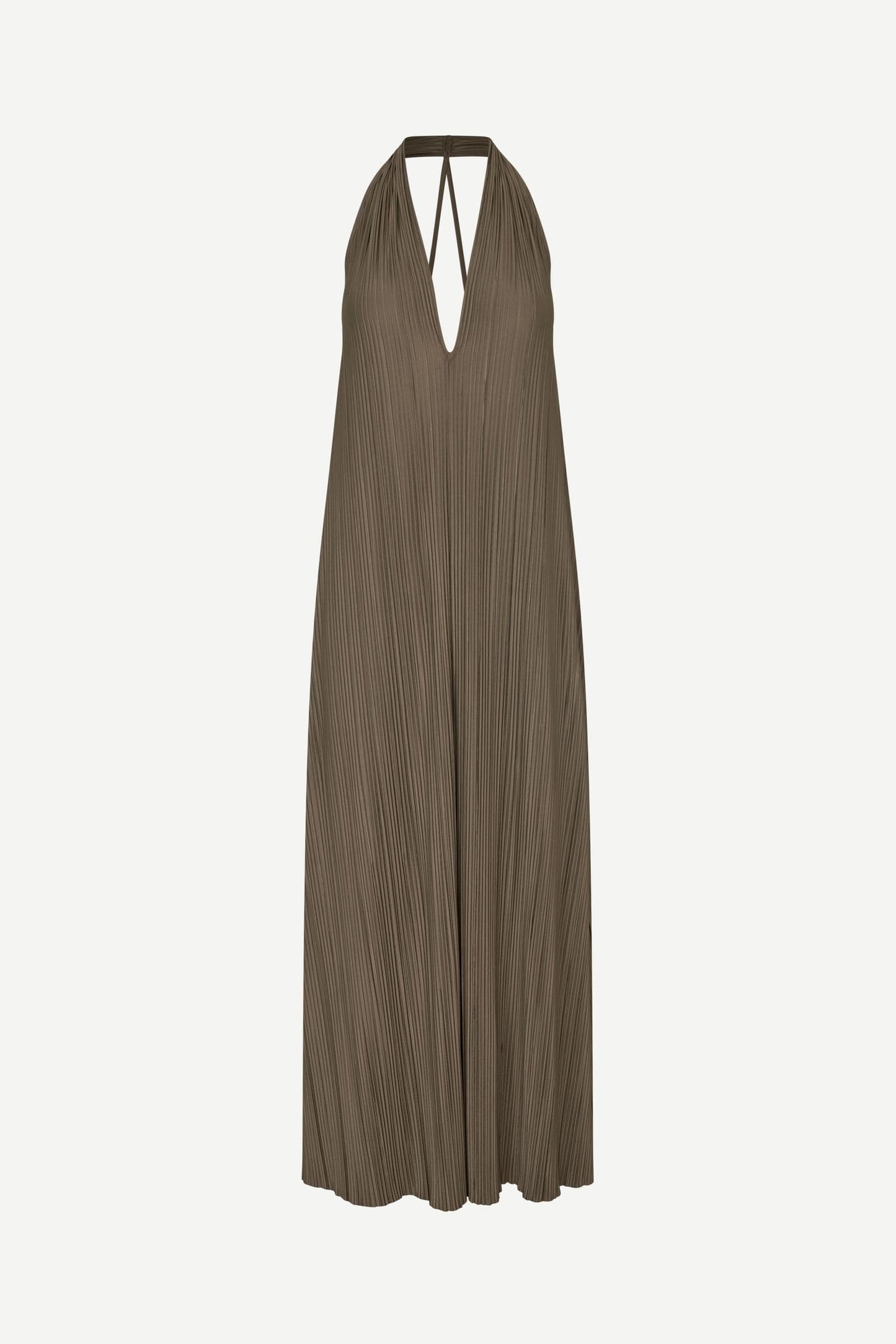 Dark Olive Green שמלת מקסי לנשים Sacille SAMSOE SAMSOE