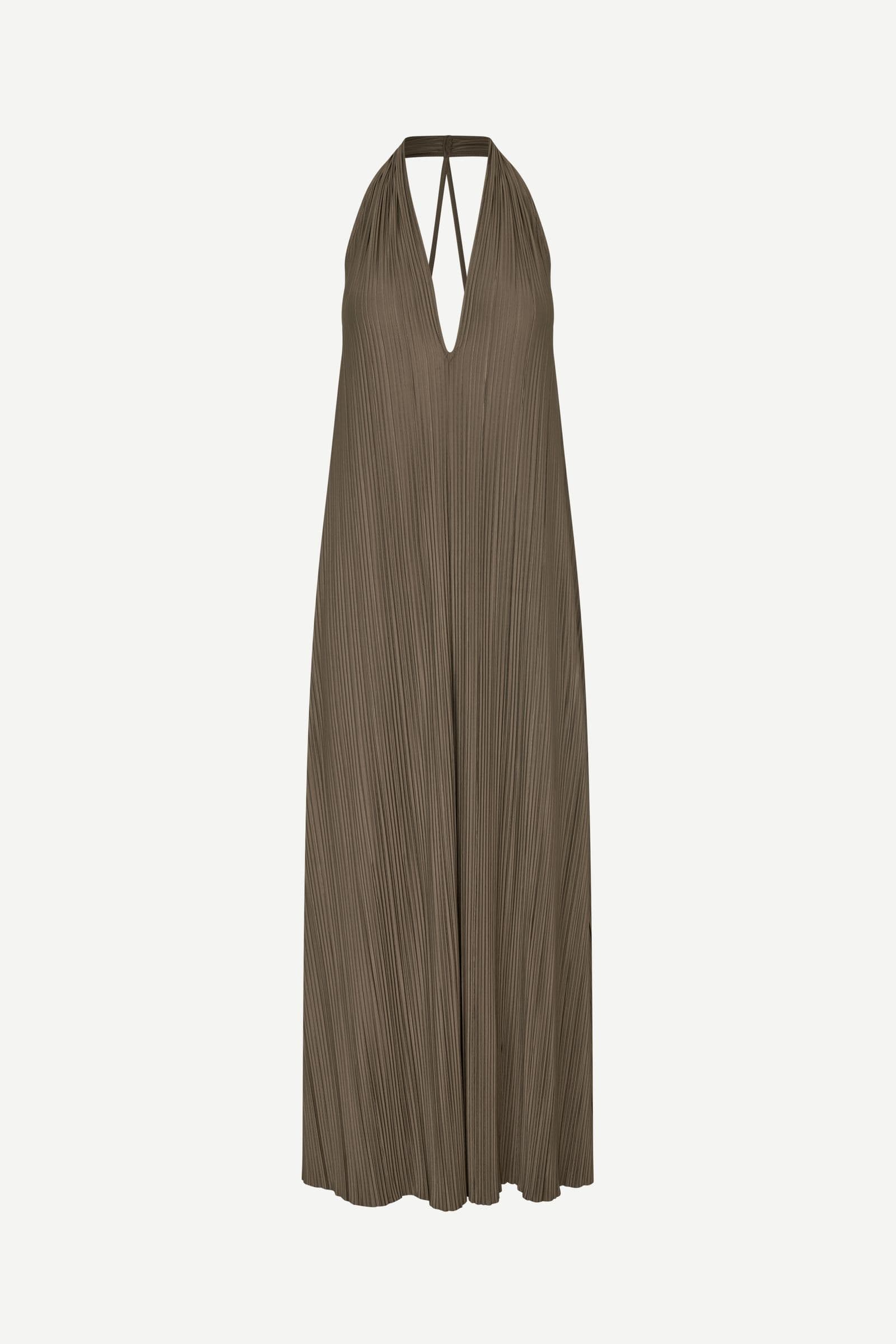 Dark Olive Green שמלת מקסי לנשים Sacille SAMSOE SAMSOE