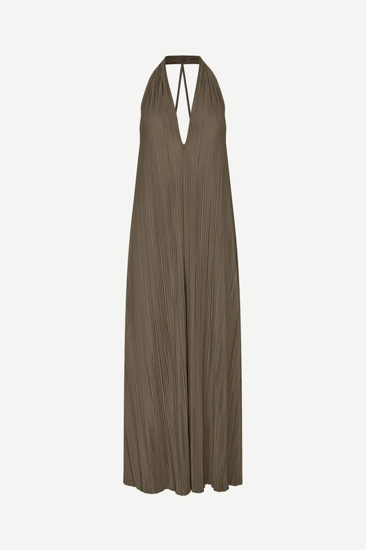 Dark Olive Green שמלת מקסי לנשים Sacille SAMSOE SAMSOE