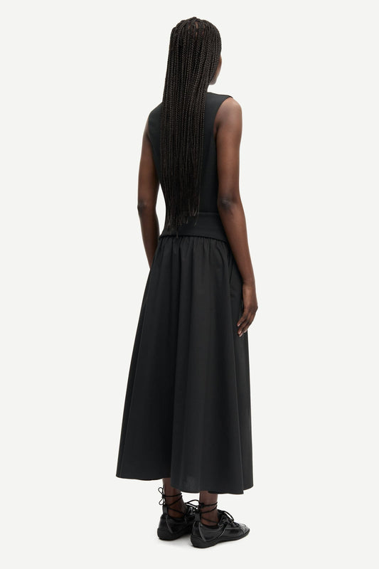 Black חצאית מקסי לנשים Sathea SAMSOE SAMSOE
