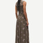 Dark Olive Green שמלת מקסי לנשים Safrida SAMSOE SAMSOE
