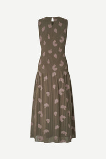 Dark Olive Green שמלת מקסי לנשים Safrida SAMSOE SAMSOE