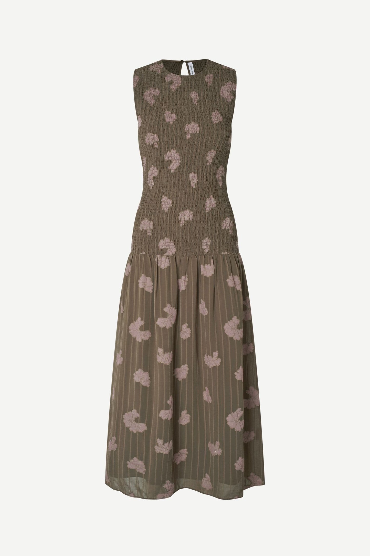 Dark Olive Green שמלת מקסי לנשים Safrida SAMSOE SAMSOE