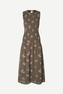 Dark Olive Green שמלת מקסי לנשים Safrida SAMSOE SAMSOE