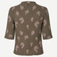 Dark Olive Green חולצה קצרה לנשים Safrida SAMSOE SAMSOE