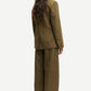 Dark Olive Green מכנסיים ארוכים לנשים Sarokos SAMSOE SAMSOE