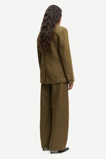 Dark Olive Green מכנסיים ארוכים לנשים Sarokos SAMSOE SAMSOE