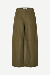 Dark Olive Green מכנסיים ארוכים לנשים Sarokos SAMSOE SAMSOE