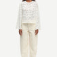 White Smoke ג׳ינס ארוך לנשים Saveyra 16017 - Loose Fit SAMSOE SAMSOE