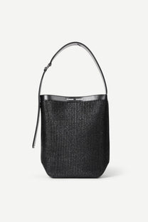 White Smoke תיק באקט לנשים Saelmegade Bucket Bag 16029 SAMSOE SAMSOE