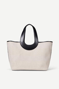 White Smoke תיק חוף גדול לנשים Saberta Beach Bag 16032 SAMSOE SAMSOE