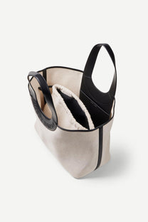 White Smoke תיק חוף גדול לנשים Saberta Beach Bag 16032 SAMSOE SAMSOE