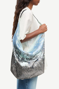 White Smoke תיק צעיף לנשים Saelli Bag Scarf 16034 SAMSOE SAMSOE