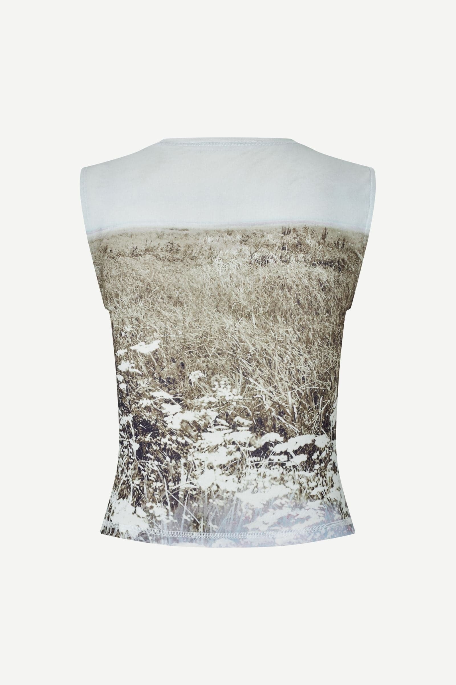Light Gray גופיית נשים Saangel Top 16044 SAMSOE SAMSOE