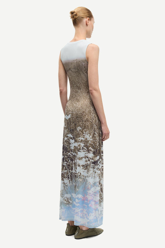 White Smoke שמלת מידי לנשים Saangel Dress 16044 SAMSOE SAMSOE
