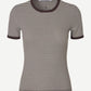 Light Slate Gray טי שירט קצרה לנשים Salinas 7542 SAMSOE SAMSOE