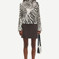 White Smoke חצאית מיני לנשים Saagnet Short Skirt 14028 SAMSOE SAMSOE