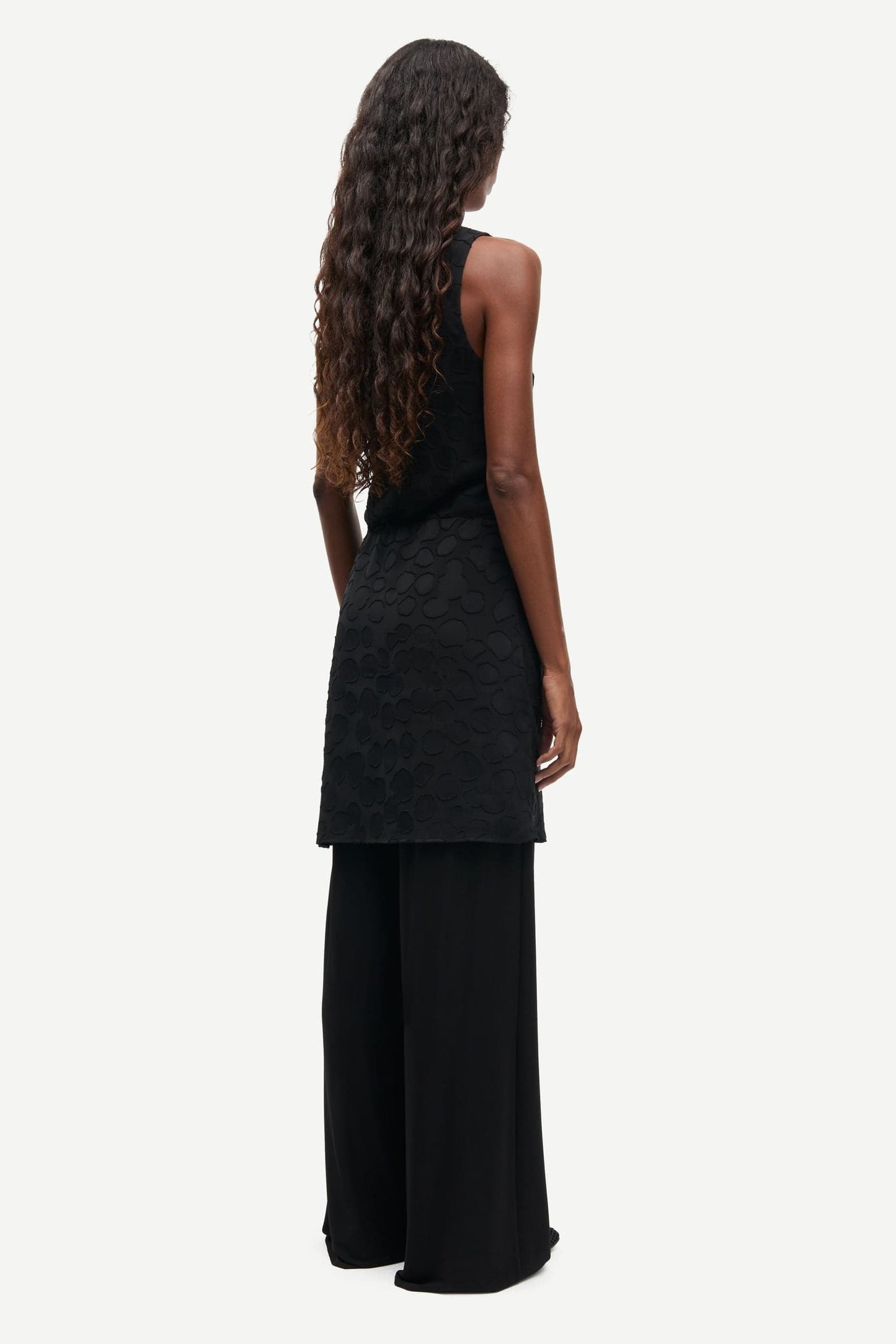 Black שמלת מיני לנשים Satina Short Dress 16061 SAMSOE SAMSOE