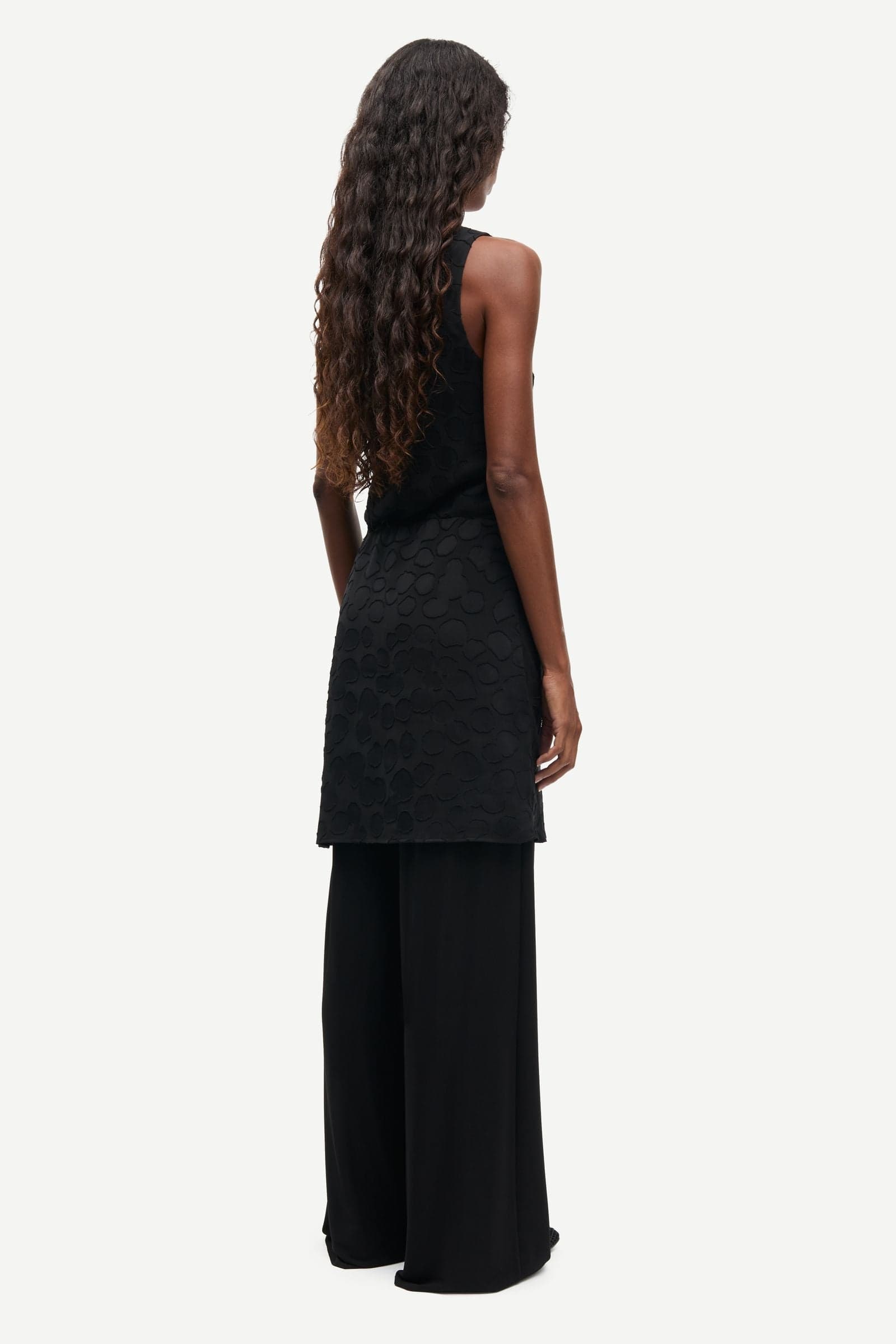 Black שמלת מיני לנשים Satina Short Dress 16061 SAMSOE SAMSOE