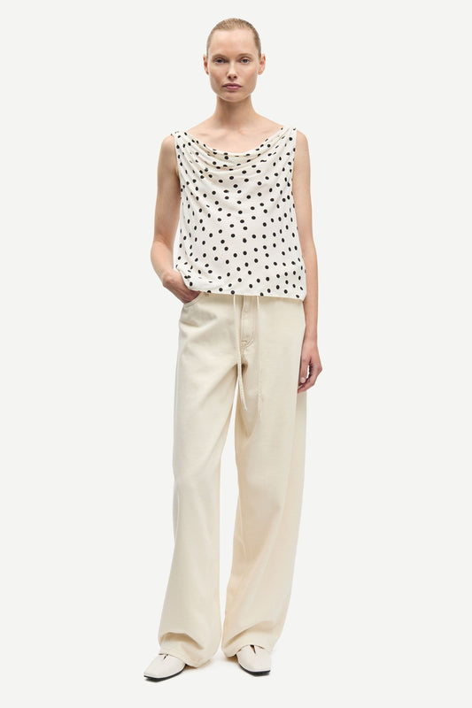 Light Gray גופיית נשים Sapoppy Top 16060 SAMSOE SAMSOE