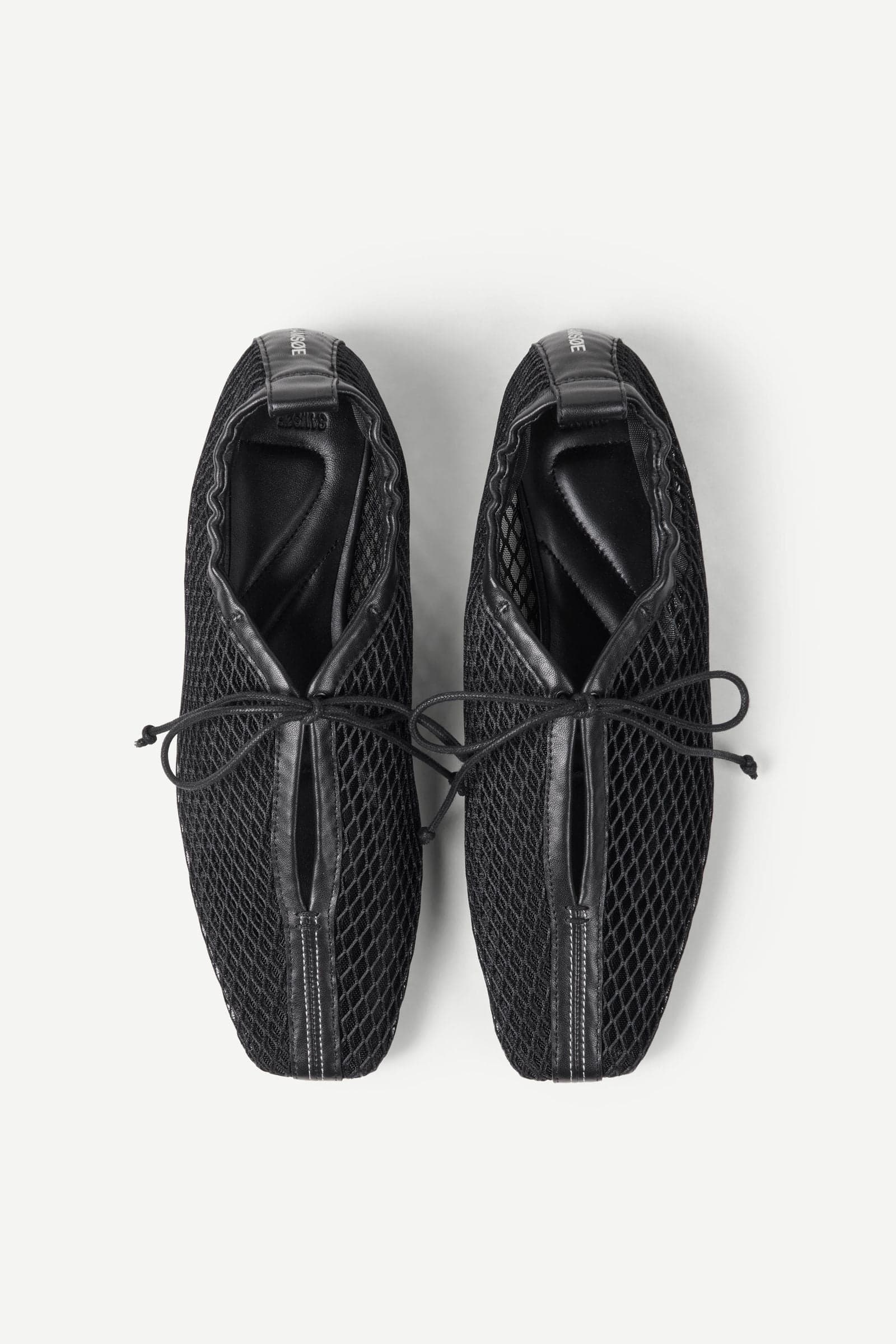 Dark Slate Gray נעלי בלרינה לנשים Salilli Laced Ballerina 16033 SAMSOE SAMSOE