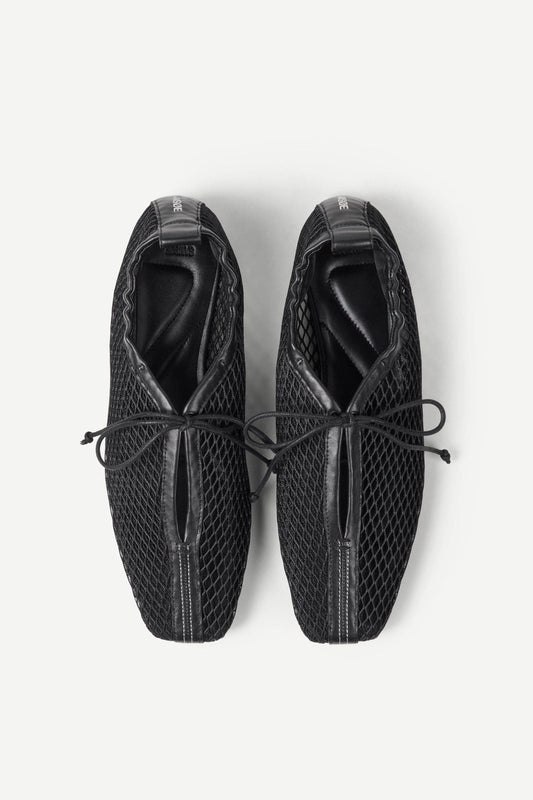 Dark Slate Gray נעלי בלרינה לנשים Salilli Laced Ballerina 16033 SAMSOE SAMSOE