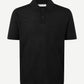 Black פולו סריג קצר לגברים Sarowan Knit Polo 15477 SAMSOE SAMSOE