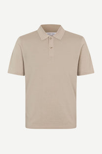 Gray פולו סריג קצר לגברים Sarowan Knit Polo 15477 SAMSOE SAMSOE