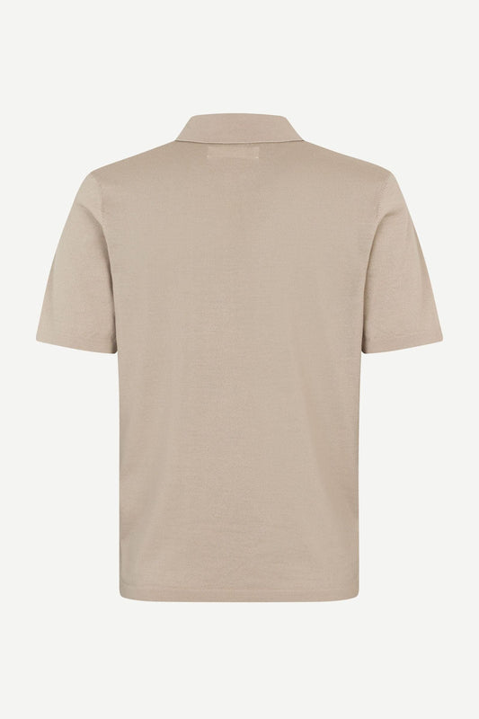 Gray פולו סריג קצר לגברים Sarowan Knit Polo 15477 SAMSOE SAMSOE