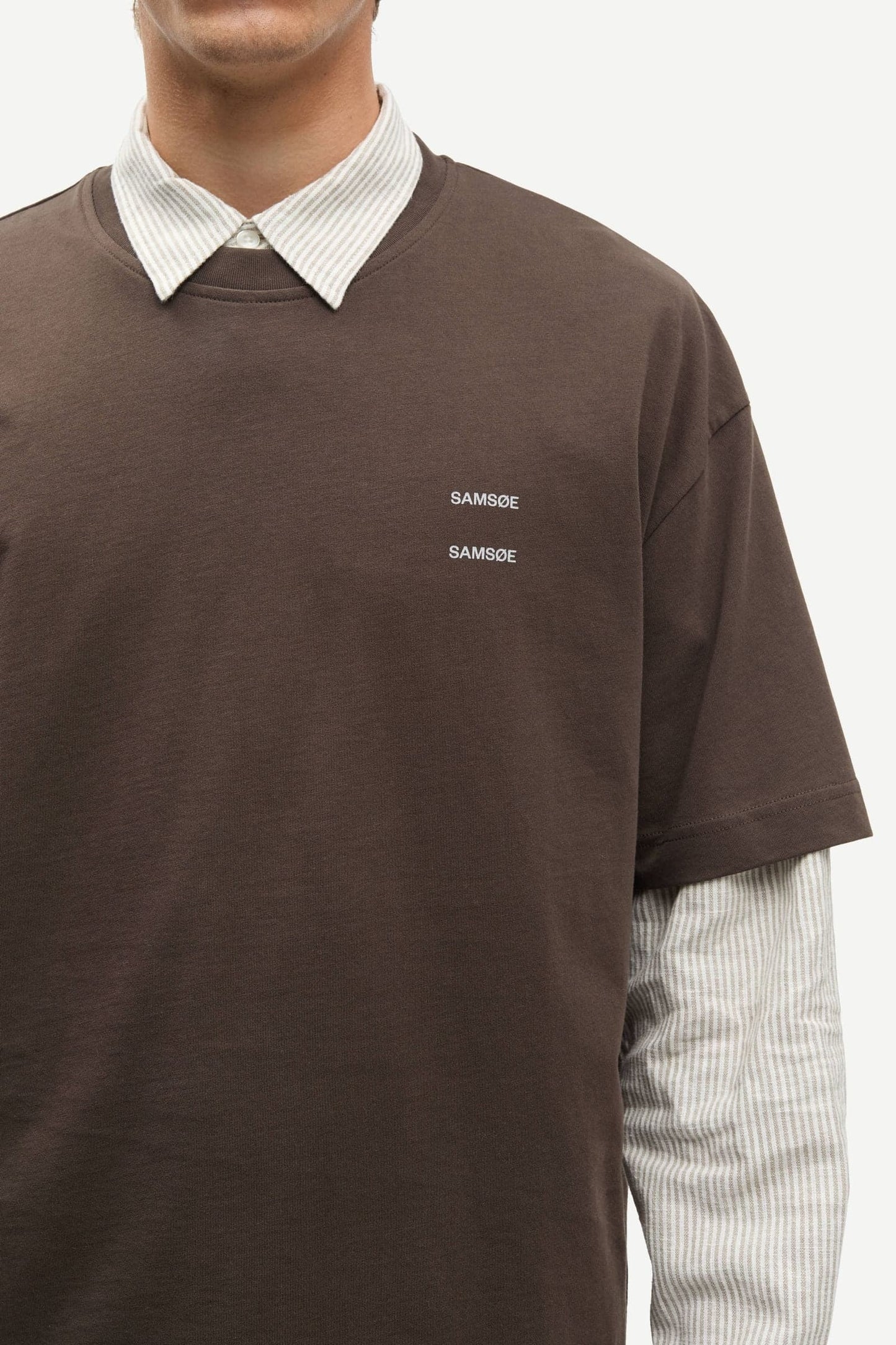 Dark Slate Gray טי שירט קצרה לגברים Joel 11415 SAMSOE SAMSOE