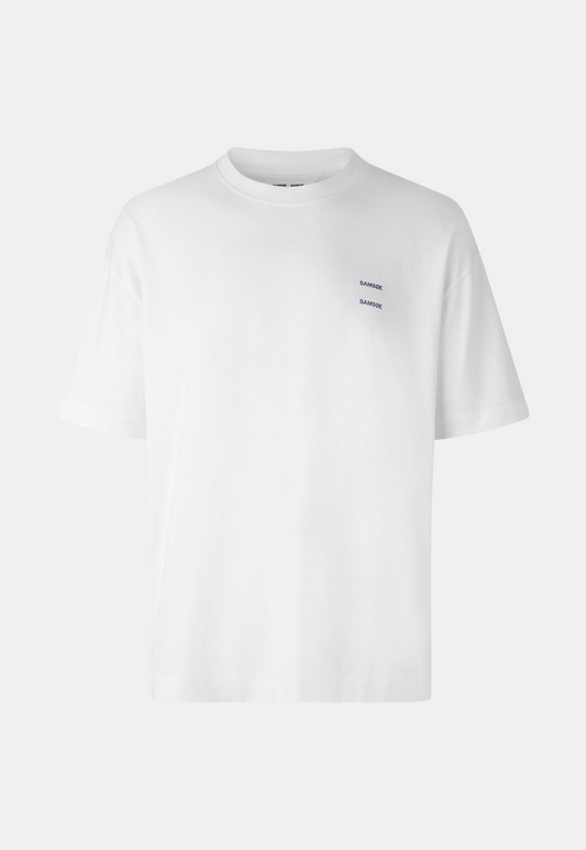 White Smoke טי שירט קצרה לגברים Joel SAMSOE SAMSOE