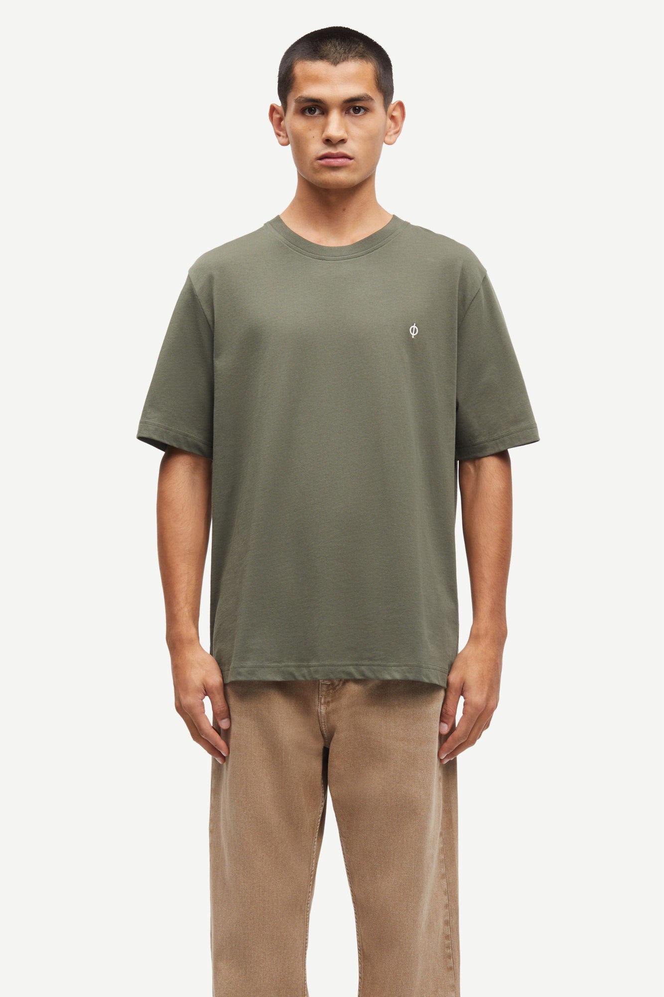 White Smoke טי שירט קצרה לגברים Saotto SAMSOE SAMSOE