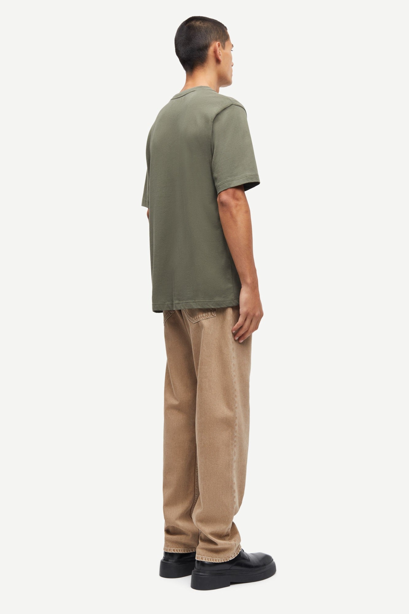 White Smoke טי שירט קצרה לגברים Saotto SAMSOE SAMSOE