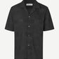Dark Slate Gray חולצה מכופתרת קצרה לגברים Samartin SAMSOE SAMSOE