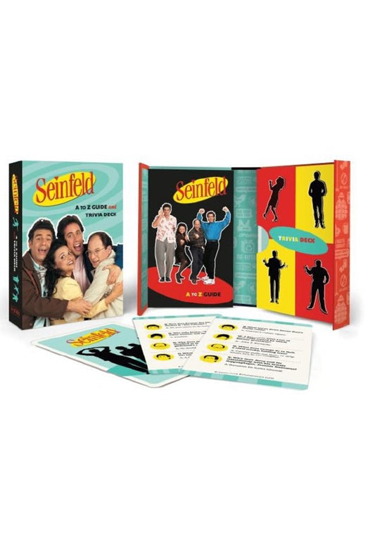 Dark Slate Gray ספר משחק Seinfeld: A to Z Guide and Trivia Deck SHALOSH BOOKS