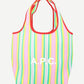 White Smoke תיק טוט לנשים Ninon Striped Logo Print A.P.C