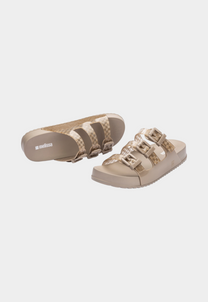 Lavender כפכפי רצועות בהדפס משובץ לנשים Cozy MELISSA