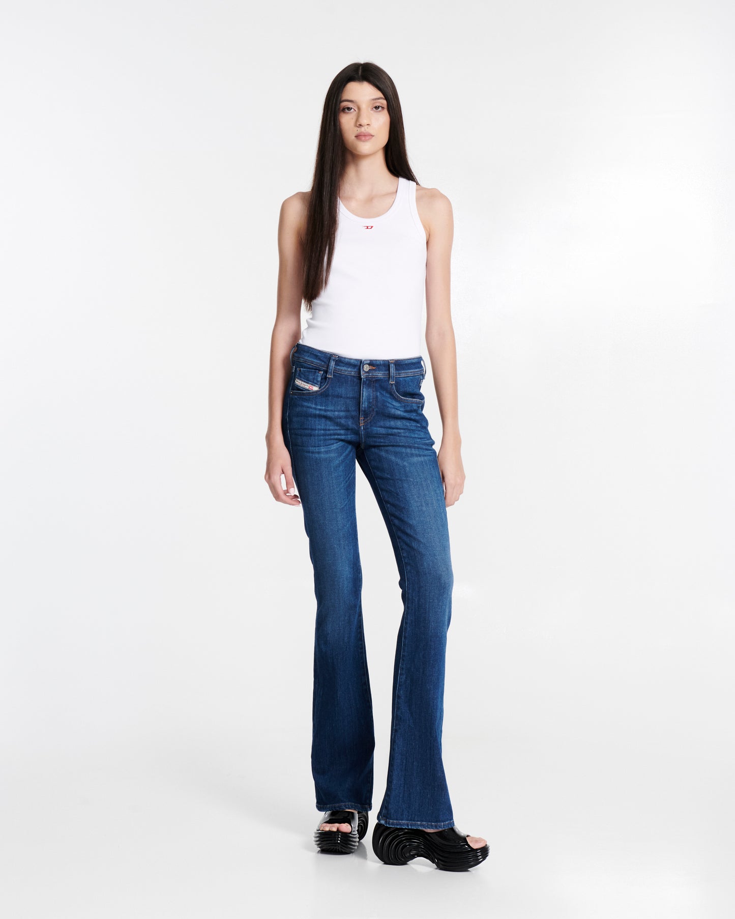 White Smoke כפכפי פלטפורמה לנשים MELISSA X DIESEL MELISSA