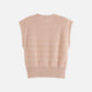 Tan ווסט סרוג לנשים Boucle Stripe SCOTCH & SODA