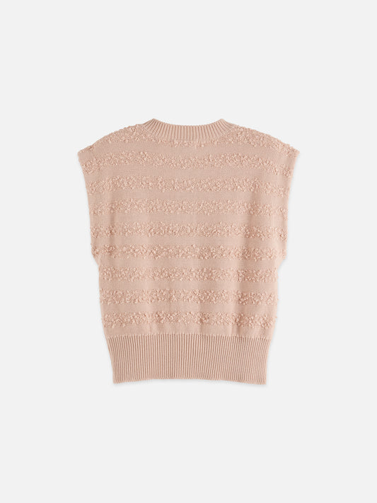 Tan ווסט סרוג לנשים Boucle Stripe SCOTCH & SODA