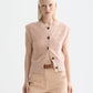 Seashell ווסט סרוג לנשים Boucle Stripe SCOTCH & SODA