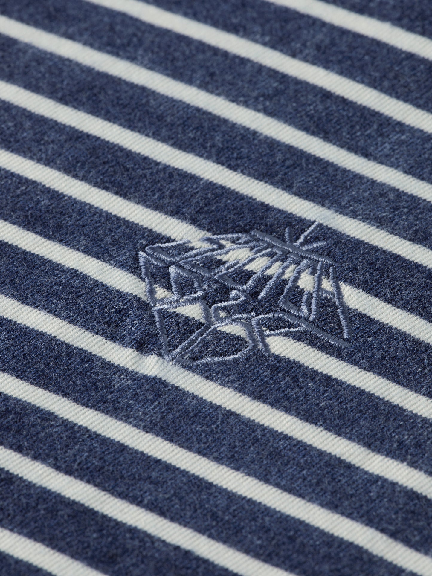 Dark Slate Gray טי שירט פסים קצרה Indigo Washed SCOTCH & SODA