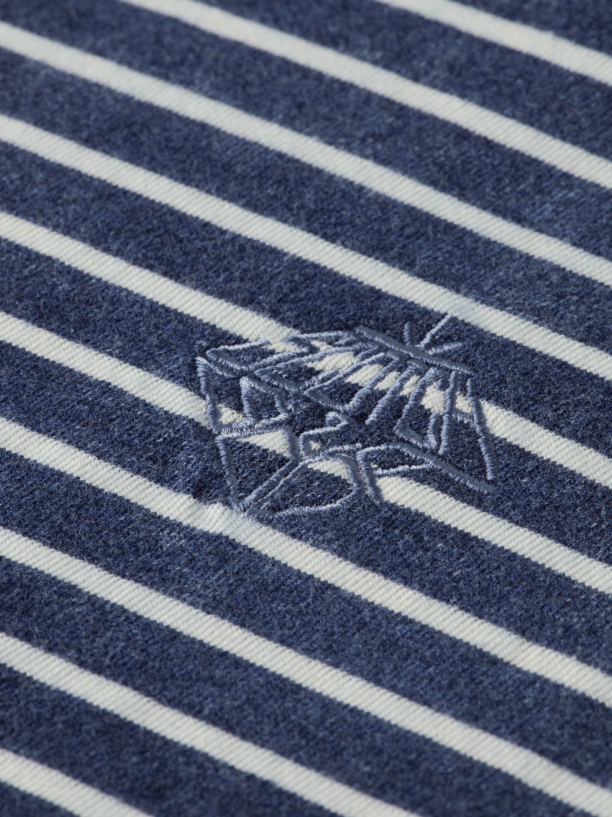 Dark Slate Gray טי שירט פסים קצרה Indigo Washed SCOTCH & SODA