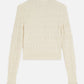 Light Gray קרדיגן סריג לנשים Smock Stitch SCOTCH & SODA