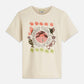 Light Gray EMBROIDERED ARTWORK REGULAR-FIT T-SHIRT טי שירט קצרה SCOTCH & SODA
