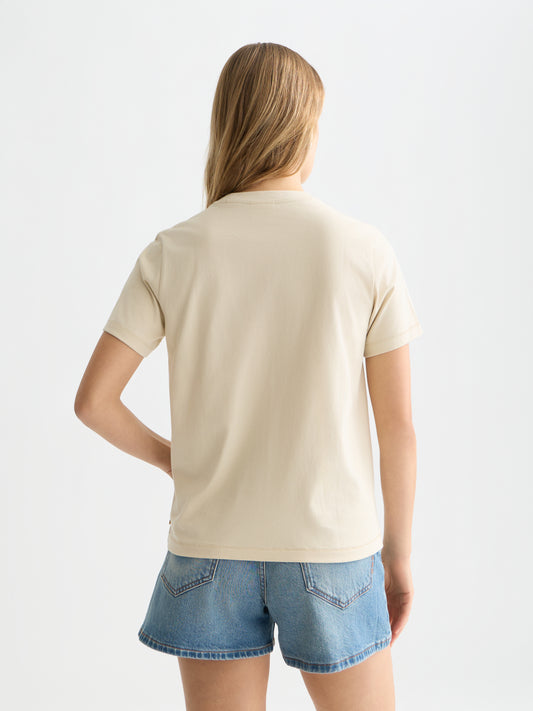 Lavender EMBROIDERED ARTWORK REGULAR-FIT T-SHIRT טי שירט קצרה SCOTCH & SODA