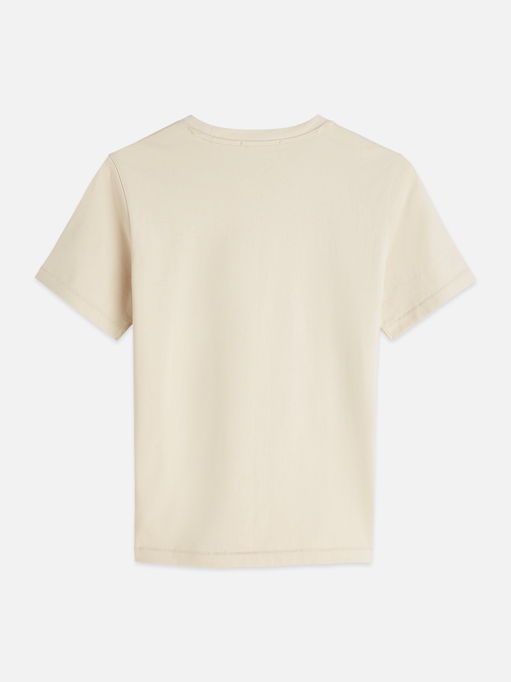 Light Gray EMBROIDERED ARTWORK REGULAR-FIT T-SHIRT טי שירט קצרה SCOTCH & SODA