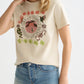 Lavender EMBROIDERED ARTWORK REGULAR-FIT T-SHIRT טי שירט קצרה SCOTCH & SODA