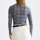 White Smoke חולצת מודפסת עם שרוולים ארוכים לנשים Mesh SCOTCH & SODA